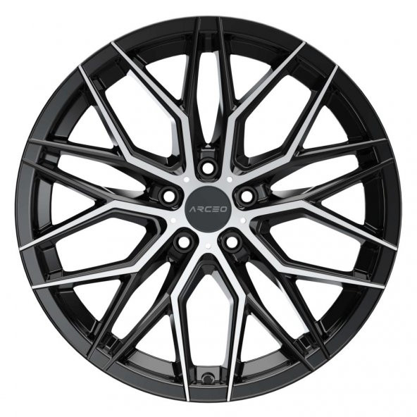 Valencia ARC-19141-03 8.5x19"-5x112 ET35 73.1 Black Diamond Jant (4 Adet) - 2