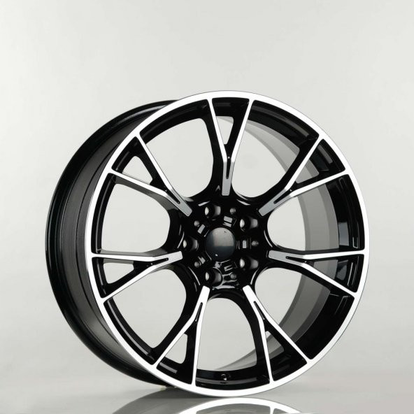 EMR-A190-02 9.5x19"-5x112 ET40 66.6 Black Polished Jant (4 Adet)