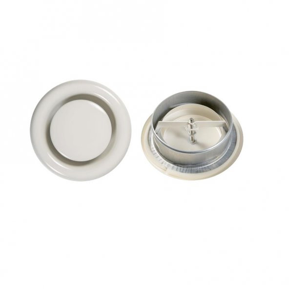 AFS 125 mm Metal Gemici Anemostadı Emiş Üfleme Sızdırmaz Contalı Kolay Montaj AGMair Agm Havalandırma - 5