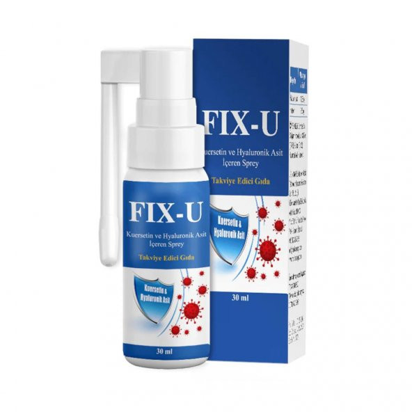 FIX-U Kuersetin ve Hyaluronik Asit İçeren Oral Sprey 30 ML