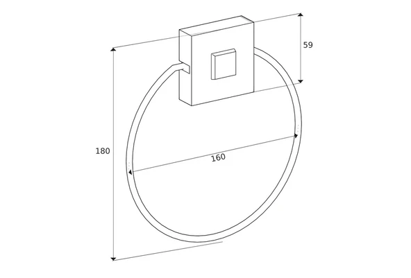 SAS Delmeye Son Yapışkanlı Banyo Mutfak Havluluk Askısı Krom Y-612 - 3