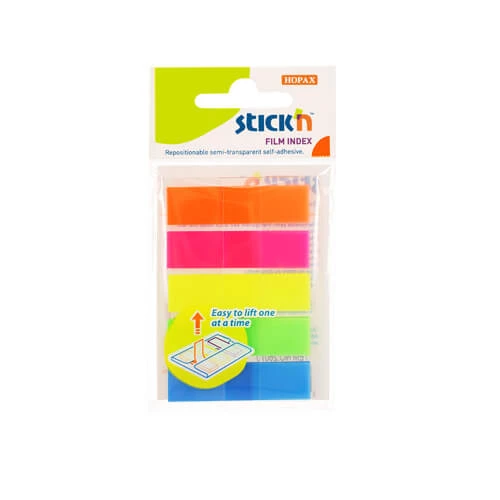 Stickn 5 Renk Film İndex Ayraç Neon Renkler