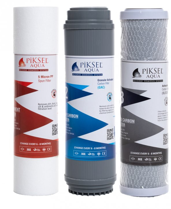 Piksel Aqua 5 Aşama Açık Kasa Su Arıtma Cihazı Filtresi Filmtec Membran Dirsekli (PKSMUH0270) - 2