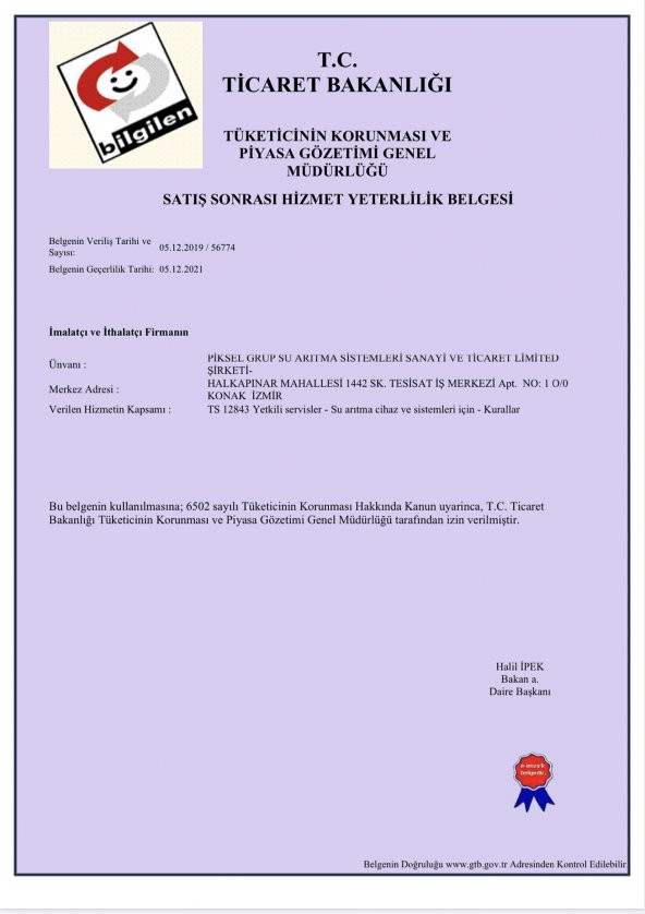 Piksel Aqua Su Arıtma Cihazı Quick Shut Off Valve - 5