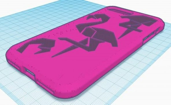 Iphone 7 Artı Flamingo Kutu Kılıf Plastik Aparat