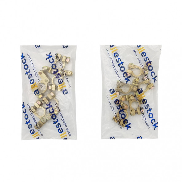 Akü Kutup Başı - Zamak Malzeme 5 Set (Paket İçeriği 5(-) / 5(+) Adettir)
