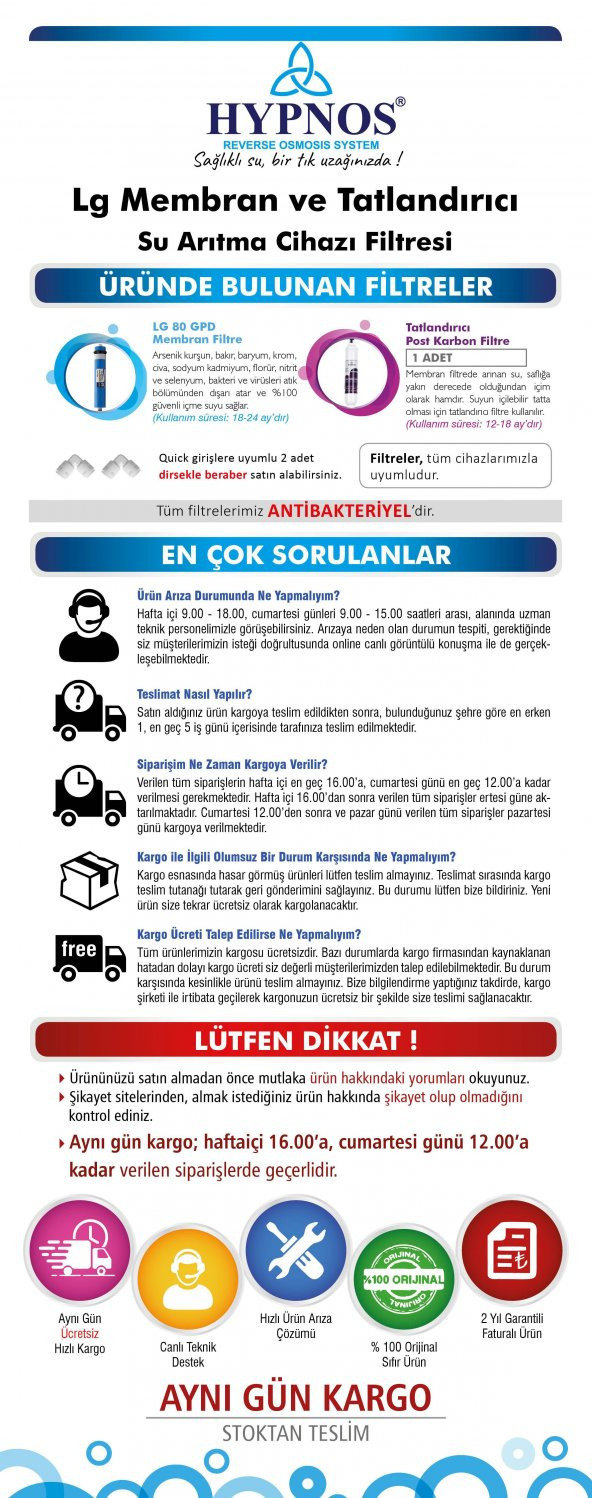 Hypnos Tatlandırıcı Filtre ve Lg Membran Dirsekli(HYPMUH0029) - 5
