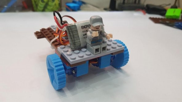 Lego Robotu Lego 9G Servo Tutucu Ve Lego Omnidirectional Wheel Mount İle Yapın Plastik Aparat