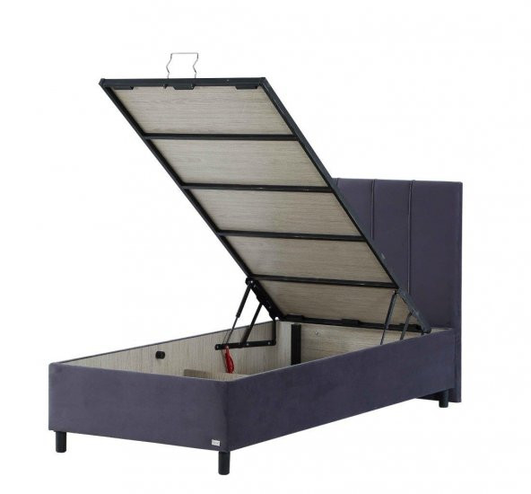 İpek Mobilya Alto Set ( Baza + Başlık + Yatak ) Renk ANTRASİT 90x190 - 3