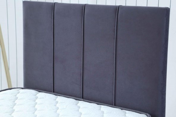 İpek Mobilya Alto Set ( Baza + Başlık + Yatak ) Renk ANTRASİT 90x190 - 4