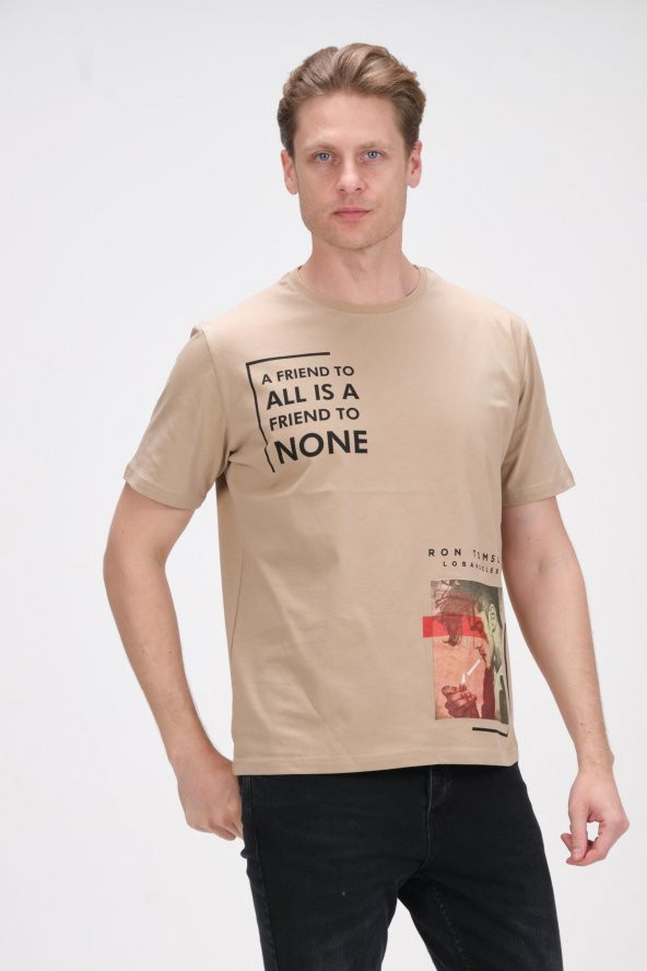 Oversize Baskılı Erkek Tshırt - 5