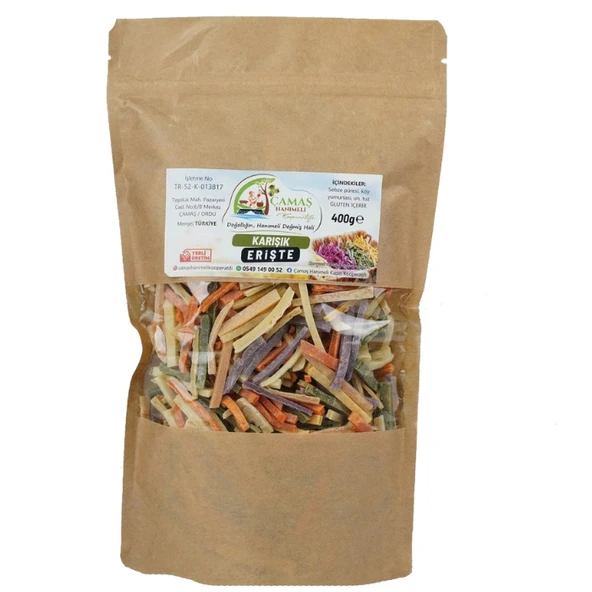 Karışık Erişte 400 gr (Doğal-Katkısız) ürün görseli 1