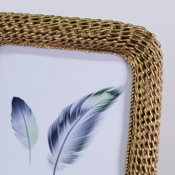 Crearthome  Chain Çerçeve Altın 13x18 cm SCRV117ALT84RS - 3