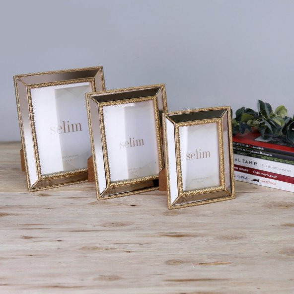 Crearthome Elsira 13x18 cm Çerçeve Altın SCRV 114ALT85RS - 2