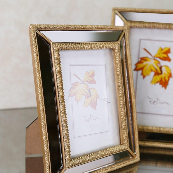 Crearthome Elsira 13x18 cm Çerçeve Altın SCRV 114ALT85RS - 3
