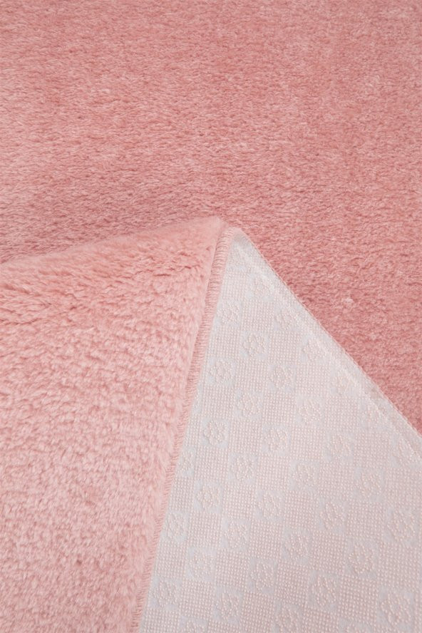 My Evilla Modern Dekoratif Halı Jel Kaymaz Taban Pembe Yatak Odası Seti - 4