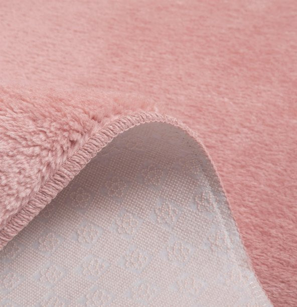 My Evilla Modern Dekoratif Halı Jel Kaymaz Taban Pembe Yatak Odası Seti - 5