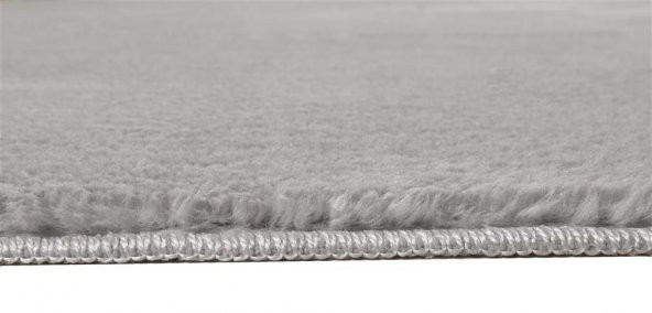 My Evilla Modern Dekoratif Halı Jel Kaymaz Taban Açık Gri Yatak Odası Seti - 6