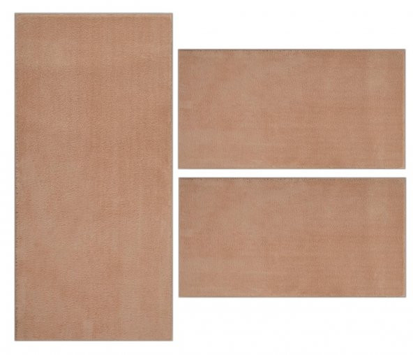 My Evilla Modern Dekoratif Halı Jel Kaymaz Taban Bej Yatak Odası Seti - 2