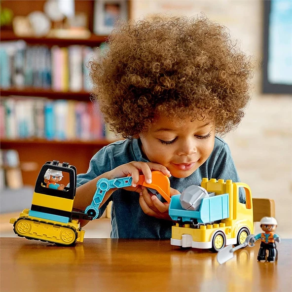 Orjinal Lego Duplo Town Kamyon Ve Paletli Kazıcı Lego Duplo Serisi 10931 - 2