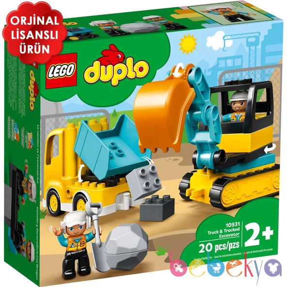 Orjinal Lego Duplo Town Kamyon Ve Paletli Kazıcı Lego Duplo Serisi 10931
