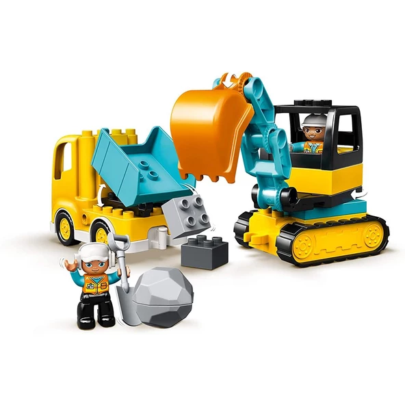 Orjinal Lego Duplo Town Kamyon Ve Paletli Kazıcı Lego Duplo Serisi 10931 - 7