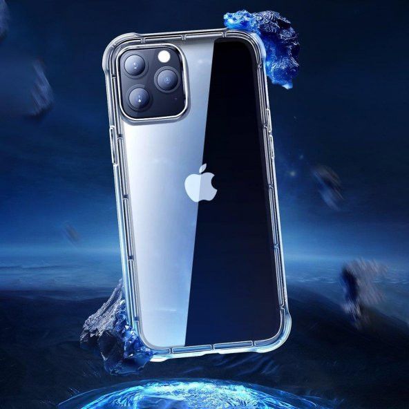 İphone 12 / 12 Pro Crystal Serisi Dayanıklı Sert Silikon Kılıf - Resim 2