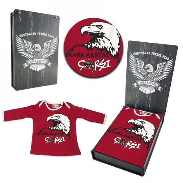 Beşiktaş Orijinal Lisanslı Çocuk Sweat Özel Ahşap Kutulu - 2