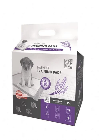 10162310 M-PETS  LAVANTALI KÖPEK ÇİŞ EĞİTİM PEDİ 60X60CM 30LU