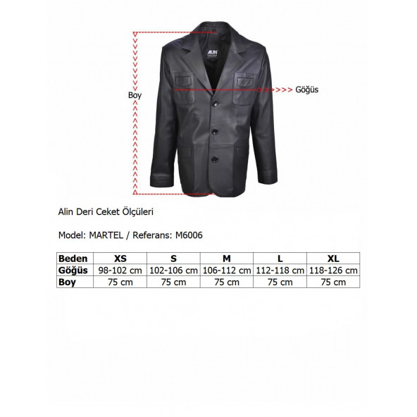 Martell Siyah Fit Blazer Hakiki Deri Ceket Erkek - 3