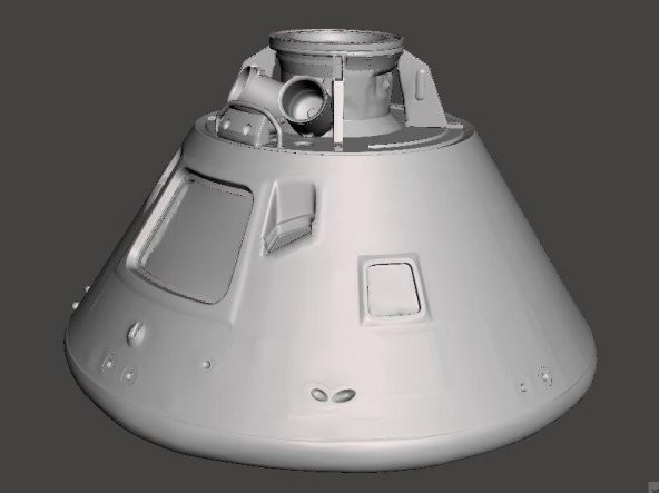 Apollo 11 Komut Modülü (Smithsonian) Plastik Aparat - 2