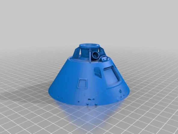 Apollo 11 Komut Modülü (Smithsonian) Plastik Aparat - 9