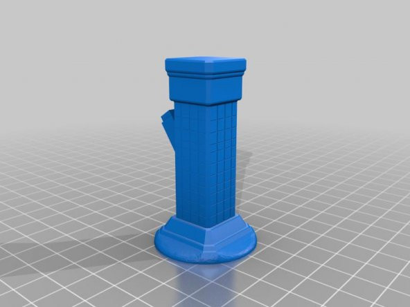 Titreşen Torch (Lar) İle Minecraft Taş Sütun Plastik Aparat