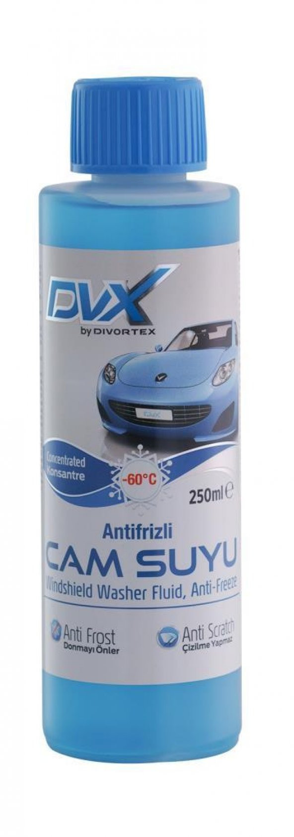 Divortex -60° Konsantre Antifrizli Cam Suyu PE 250 ml 1 Adet