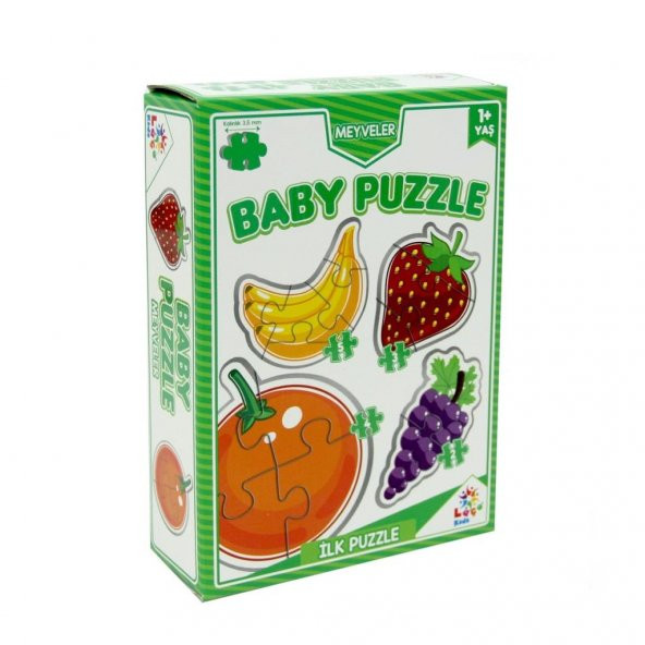 LC7227 Laço, Baby Puzzle - Meyveler - İlk Puzzle / +12 ay - 2