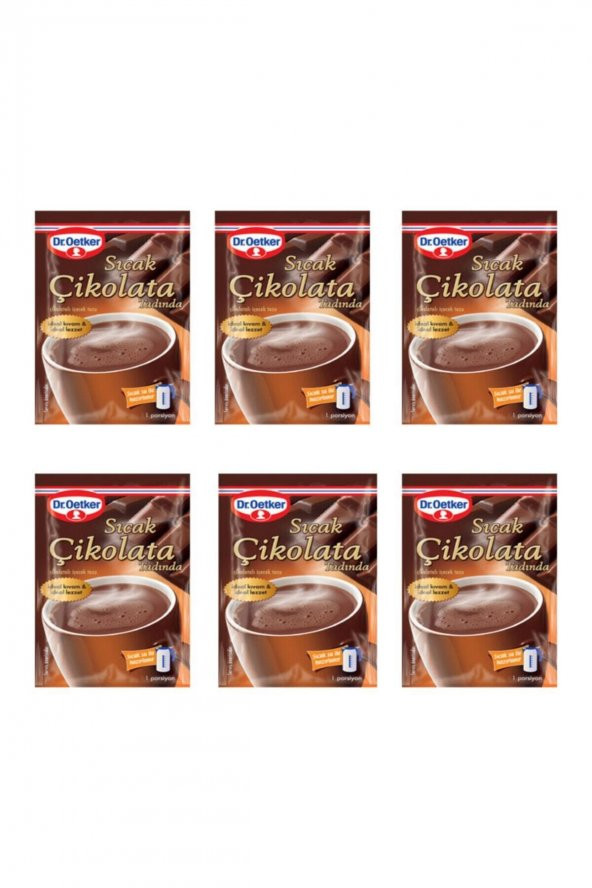 Dr. Oetker Sıcak Çikolata Tadında 25 gr X 6 Adet