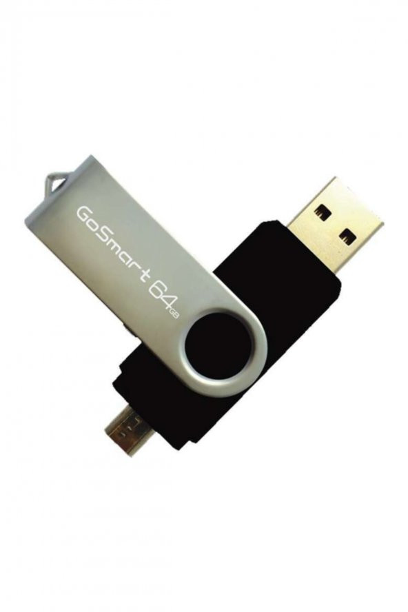 go smart 64gb Otg 2.0 Smart Usb Bellek Çift Girişli Type-c Dönüştürücü Hediyeli