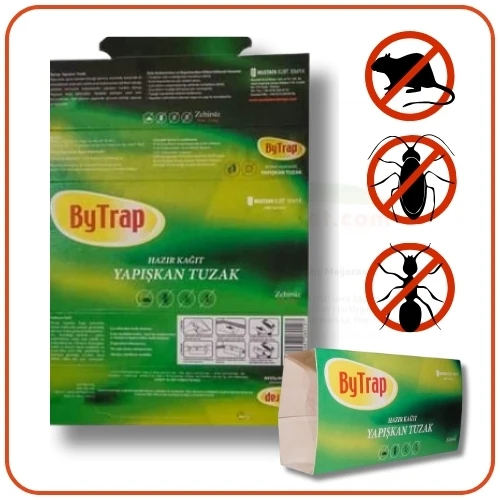 Bytrap Hazır Kağıt Fare ve Böcek Yapışkanı | 1 Pakette 2 Adet