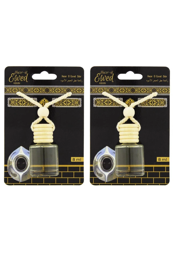 Hacerül Esved Kokusu 8 Ml Araba Kokusu Cam Şişe 2 Adet - Resim 2