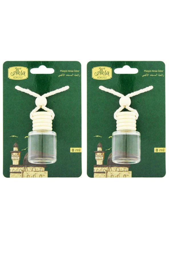 Mescidi Aksa Kokusu 8 Ml Araba Kokusu Cam Şişe 2 Adet - Resim 2