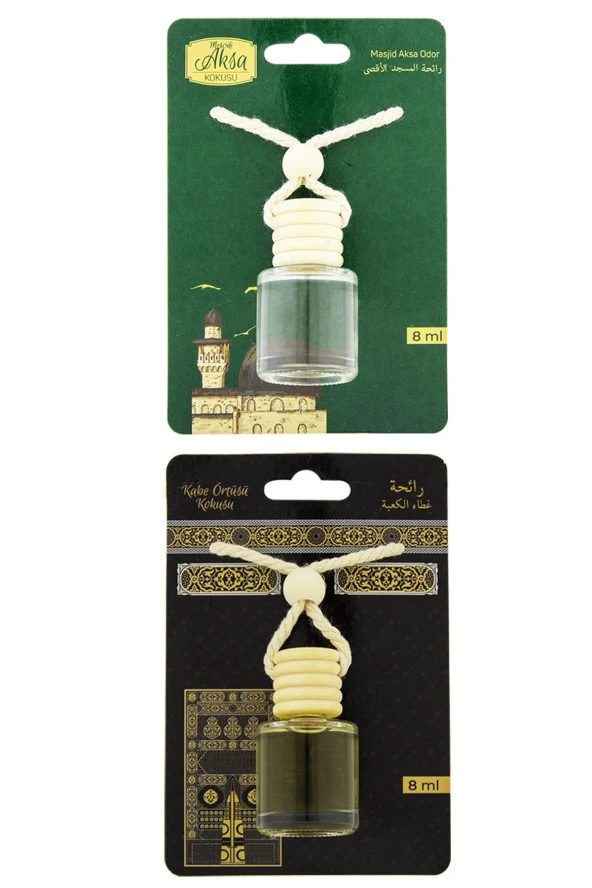 Mescidi Aksa Kokusu Ve Kabe Örtüsü Kokusu 8 Ml Araba Kokusu Cam Şişe ürün görseli