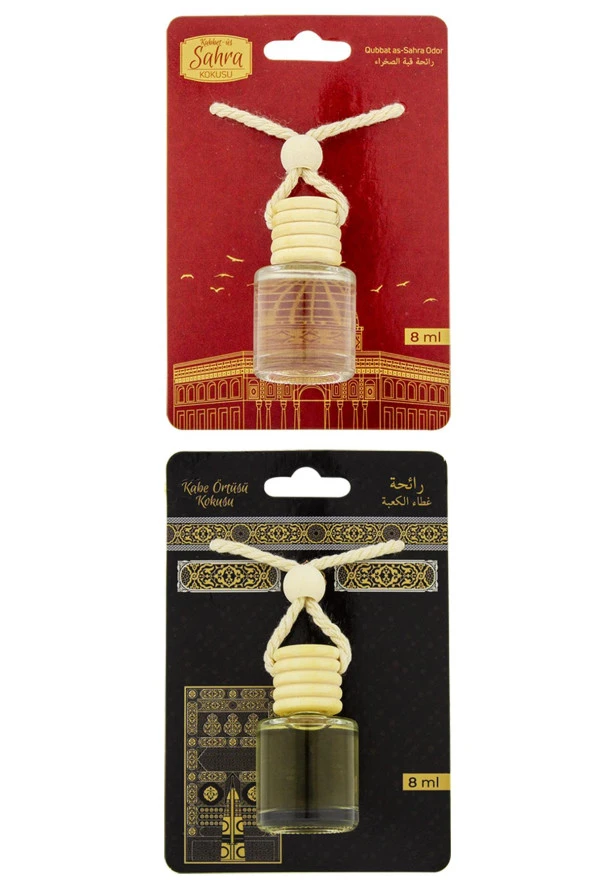 Kubbetüs Sahra Kokusu Ve Kabe Örtüsü Kokusu 8 Ml Araba Kokusu Cam Şişe ürün görseli