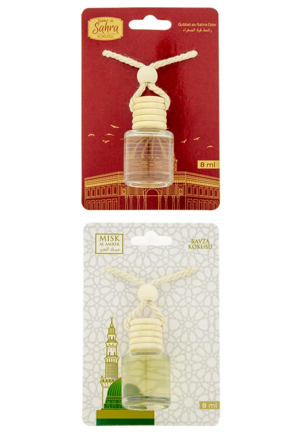 Kubbetüs Sahra Kokusu Ve Medine Ravza Kokusu 8 Ml Araba Kokusu Cam Şişe ürün görseli