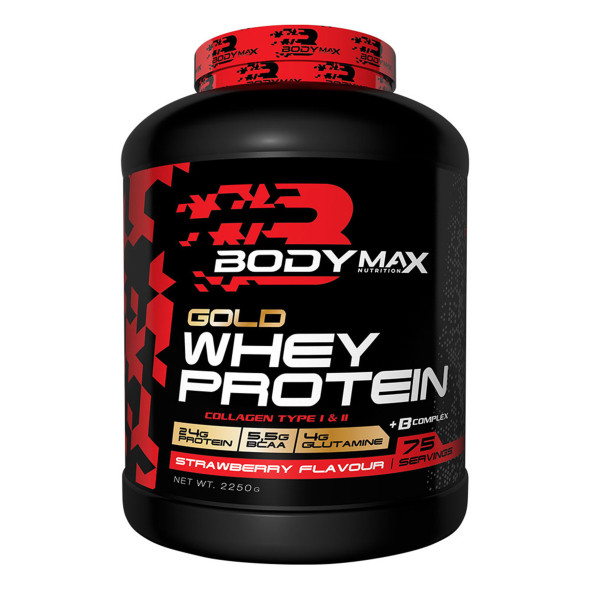 Bodymax Gold Whey Protein Tozu 2250gr 75 Servis Çilek Aromalı - 5