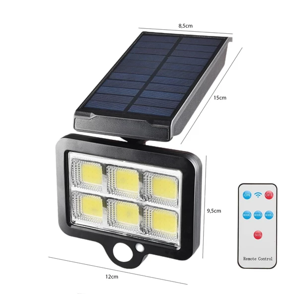 Silver Toss St-140 Güneş Enerjili Solar Aydınlatma Lambası Sensörlü Cob Led