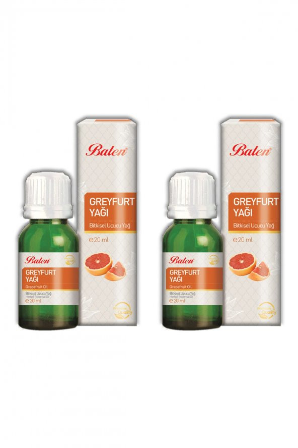 Balen Greyfurt Yağı Katkısız Doğal 20 ml x 2 Adet