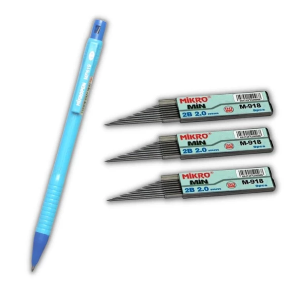 2.0 Mm Kalın Uçlu Versatil Kalem 1 Adet ve 2.0 Mm Kalın Uç Siyah 3 Adet - 2