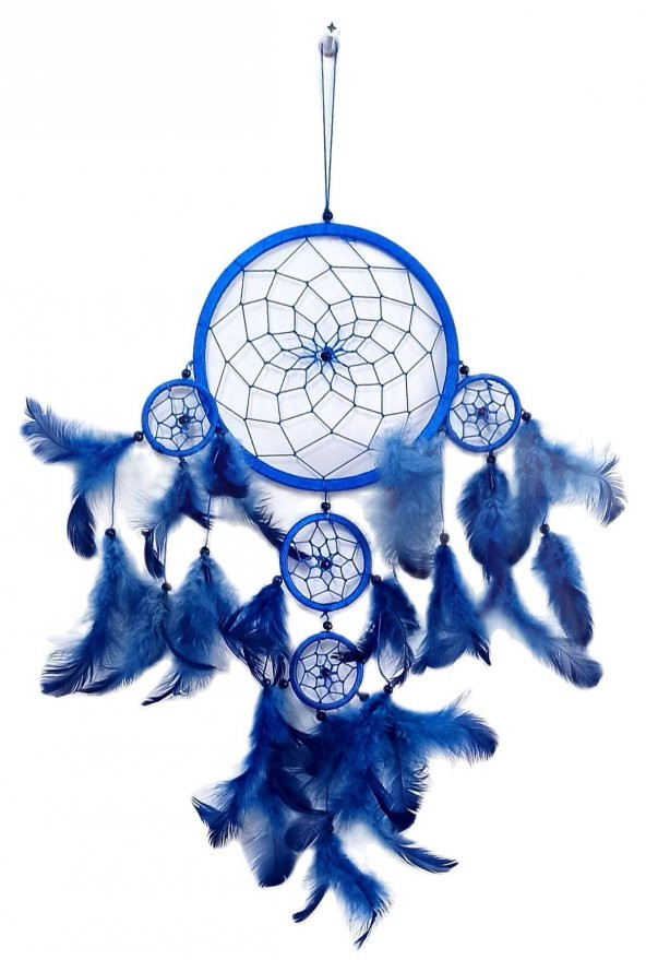 Mavi Kuş Tüylü Düş Kapanı Duvar Süsü ürün görseli