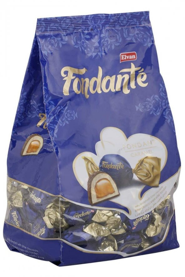 Elvan Çikolata Dolgulu Karamelli Fondan 1000 Gr - 2