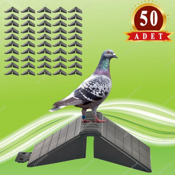 Tünek Güvercin Bekar Tüneği 50 Adet Plastik Kuş Pigeon Yuva Yuvalık Kümes Ekipman Yuvalık Malzeme